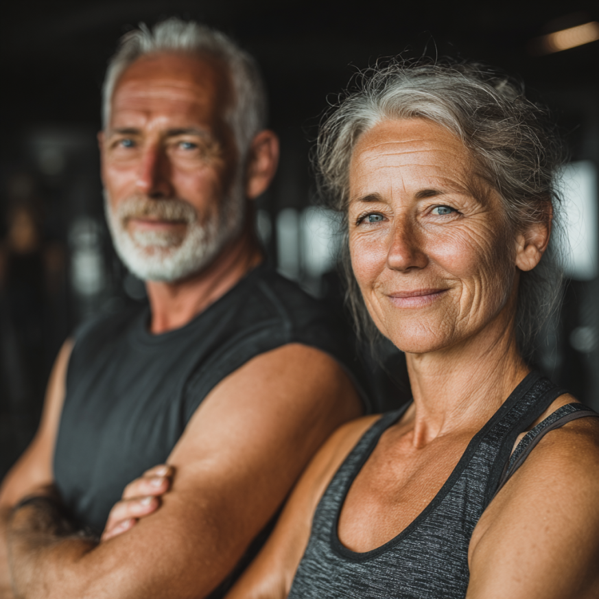 Comunitate activă de adulți practicând fitness